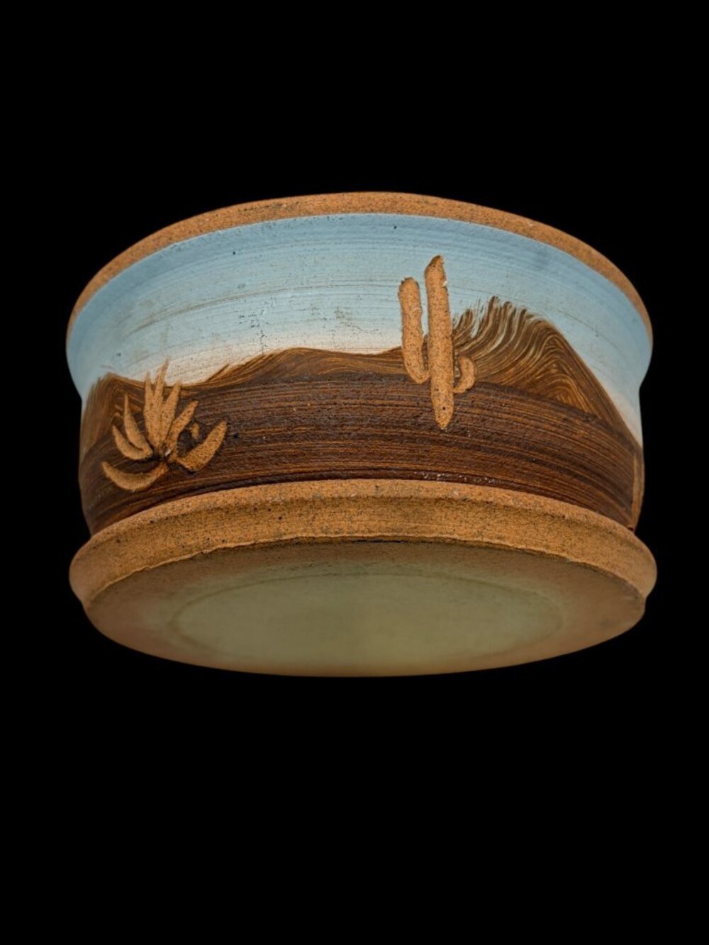Vintage Gordon Pottery Southwestern Desert Planter | Handcrafted 1990s Studio - Picture 8 of 12